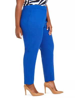 Calvin Klein Plus Size Slim-Leg Dress Pants Size 14W