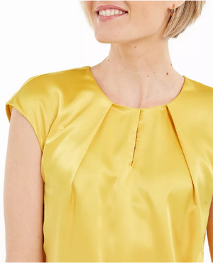 Kasper Keyhole Charmeuse Sleeveless Blouse Size XL