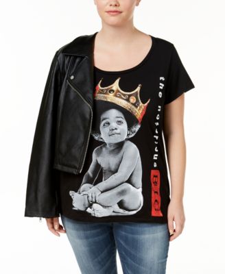 Merch Traffic Plus Size Cotton Graphic Biggi Black 1X