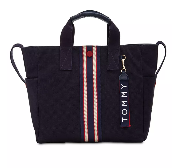 Tommy Hilfiger Arona Printed Canvas Extra-Large Navy Gold