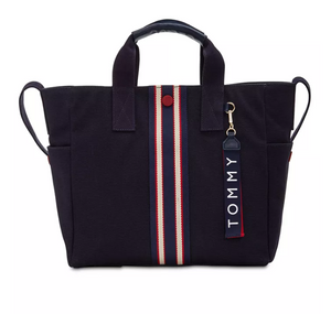 Tommy Hilfiger Arona Printed Canvas Extra-Large Navy Gold