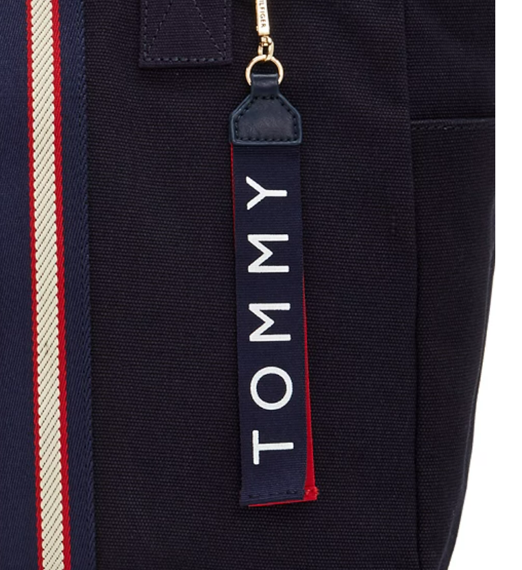 Tommy Hilfiger Arona Printed Canvas Extra-Large Navy Gold