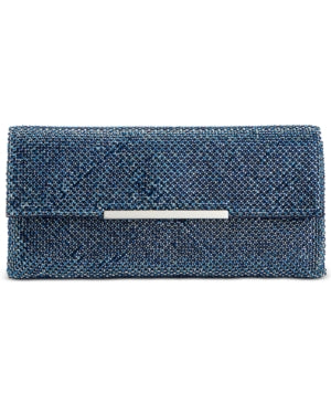 Inc Hether Shiny Mesh Clutch (Check Color)