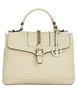Giani Bernini Belted Top-Handle Small Crossb IvorySilver