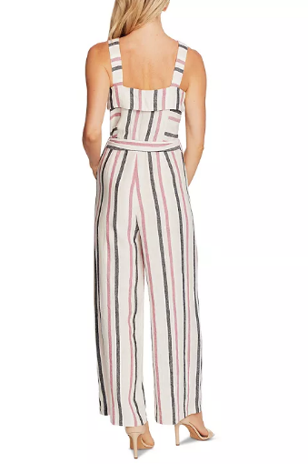 Vince Camuto Striped Tie-Front Jumpsuit Size XS