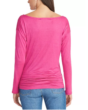RACHEL Rachel Roy Chloe Boat-Neck Top Size L