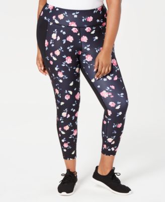 Ideology Plus Size Ditsy Floral Printed Leggings
