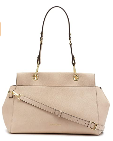 Calvin Klein Sonoma Satchel - Light Sand/Gold